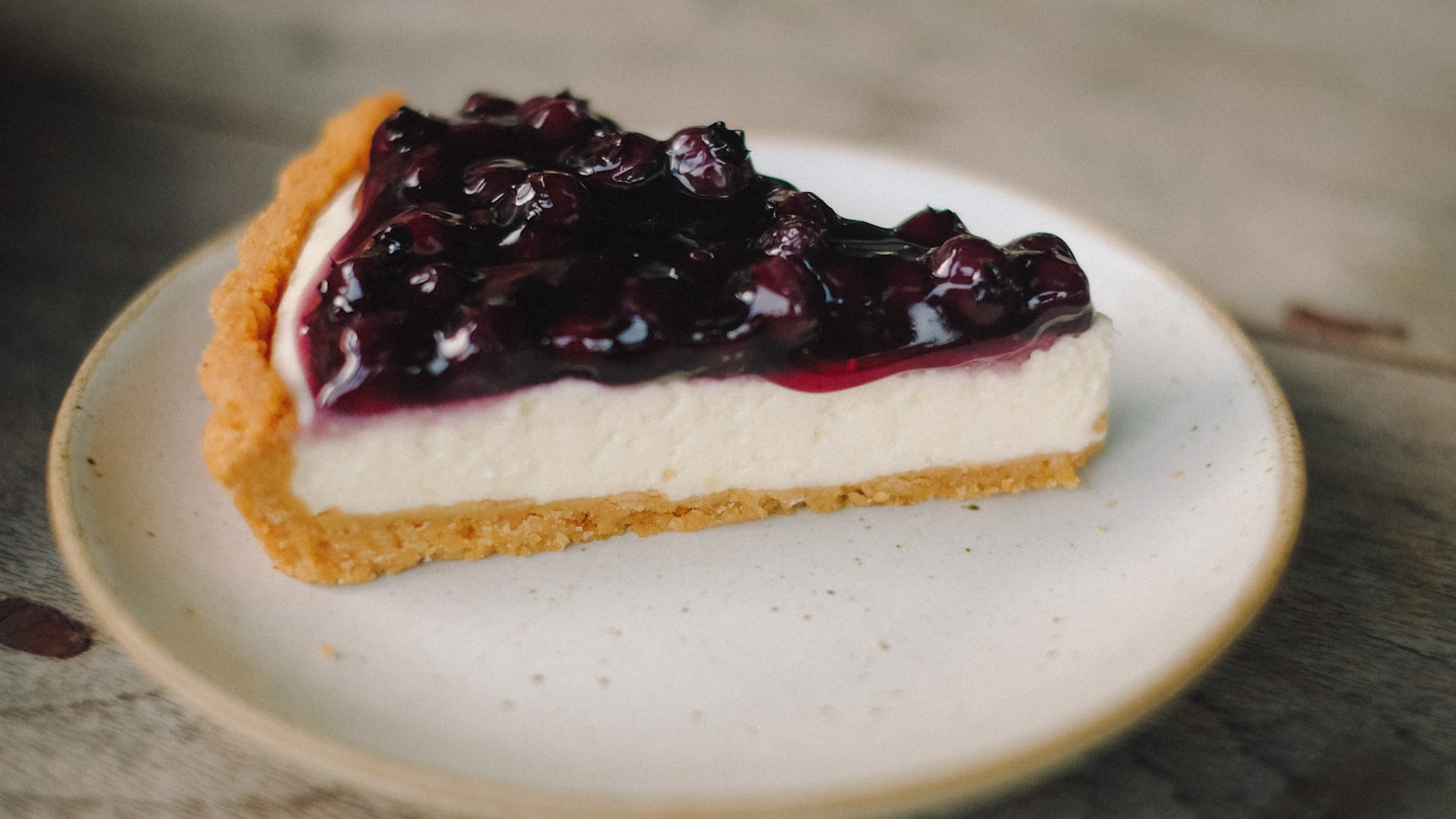Slice of fruit pie holding its shape
